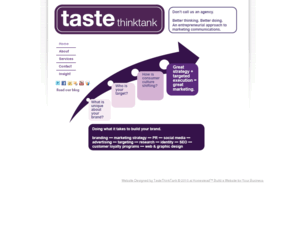 tastethinktank.com: index
branding, marketing, strategy. small businesses, restaurants, retail, winemakers, jewelry, fashion