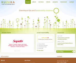 kuzuka.com: Greenhouse Gas and Sustainability Solutions | KUZUKA • wake up • emerge • grow
Helping You Green and Grow Your Business - Kuzuka  was founded to solve problems in the low carbon economy.