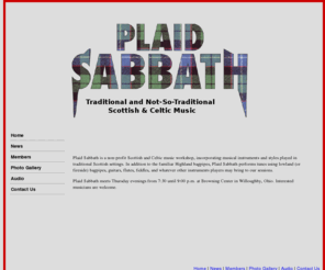 plaid-sabbath.com: Plaid Sabbath Home
Traditional and Non-Traditioinal Celtic music featuring the bagpipes, guitar, fiddle, flute, and more., Willoughby, Ohio