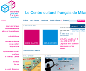 culturemilan.com: Centre culturel français de Milan
Le site officiel de la culture française à Milan renseigne sur la programmation cinéma, les expositions, les conférences, les cours de français proposés au Centre culturel et fournit des ressources en ligne pour l'apprentissage du français.