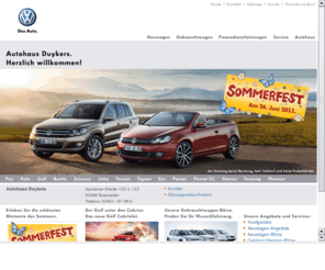 duykers.com: VW-Autohaus Duykers in Baesweiler bei Aachen.
Herzlick Willkommen auf der Homepage des VW-Autohauses Duykers in Baesweiler bei Aachen.