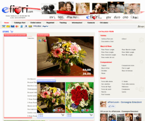efiori.net: Consegna fiori domicilio | Vendita fiori online
Vendita online e consegna fiori freschi a domicilio in tutta Italia. Ordina i fiori che preferisci ed arriveranno oggi stesso, puoi ordinarli anche per telefono