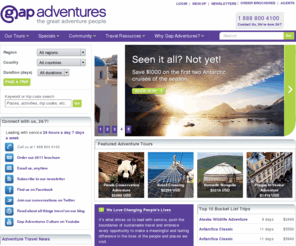 realtraveler.com: Adventure Travel & Tours - Book Your Trip - Gap Adventures
Small group adventure tours and independent travel. We have 1,000 trips to over 100 countries—find your perfect adventure. Start exploring now.