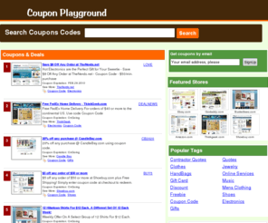 couponplayground.com: Online Store Coupons, Deals, Discounts and Freebies - CouponPlayground.com
Online Store Coupons