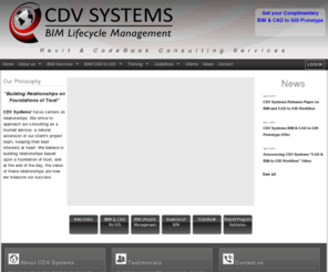 revit2esri.com: CDV Systems :: BIM Lifecyle Management | Revit + CodeBook Consulting Services
CDV Systems provides a full range of BIM Lifecycle Management and Autodesk Revit Training, and is a reseller of CodeBook and EaglePoint software