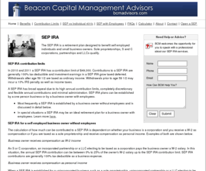 sepira.com: SEP IRA | SEPIRA.com
The SEP IRA is the most popular self employed retirement plan.  Learn more about the features of a SEP and how this retirement plan benefits the self employed and small business owners.