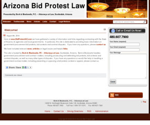 bidprotestaz.com: Government Bid Protests Contests and Disputes - Arizona Attorneys - Arizona Bid Protest Law
Arizona attorneys handling govrnment bid protests, contests, challenges and disputes - Call 480-607-7900