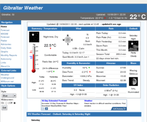 gibraltarweather.com: Gibraltar Weather
Gibraltarweather.com give you current Gibraltar weather condition, 10 days weather forecast for Gibraltar - MARINE MAINTENANCE LTD.