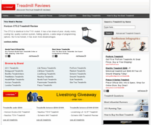 runreviews.com: Treadmill Reviews | Treadmills Ratings
Top Brands Treadmill Reviews  -  professional reviews for all the known brands. Discover the real treadmills ratings.