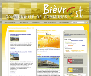 cc-bievre-est.fr: Communauté de communes Bièvre Est
Communauté de Communes de Bièvre Est : Journal d'information, La Communauté de Communes, Tourisme, Economie, Services au public, Les actualités, L'agenda, Le dossier trimestriel, Les marchés publics, Offres d'emploi