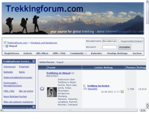 nepalforum.de: Nepalforum, Trekkingforum, Trekking, Nepal, Everest, Annapurna, Himalaya
Im Nepalforum erhält man Tipps und Tricks zu Nepal. Trekking, Wandern, Routen, Geheimtipps, viele Themen und Möglichkeiten. Ein Forum für alle Himalaya- und Outdoor Fans.