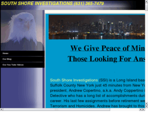 nysurveilance.com: Private Detective Agency
New Yorks Best Private Investigation Firm. We specialize in Surveilance nad were featured on CBS News, Montel Williams & The Morning Show