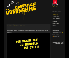 operationuebernahme.net: Operation Übernahme » Die aktuellen News
Operation Übernahme — Eine Kampagne der IG Metall Jugend