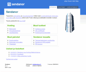 sendanor.fi: Etusivu - Sendanor
Sendanor | Yksilölliset IT-ratkaisut