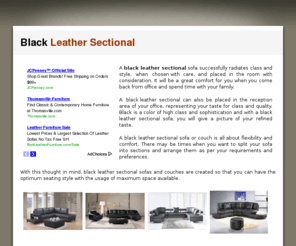 blackleathersectional.com: Black Leather Sectional | Black Leather Sectional Sofa and Couch
Black Leather Sectional - Find the best variety of black leather sectional sofas and couches.