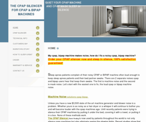 cpapsilencer.com: The CPAP Silencer for CPAP & BIPAP machines - HOME
What to do about CPAP noise