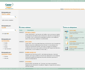 normativadependencia.org: Normativas para la ley de dependencia | Fundación Caser
Fundación Caser para la dependencia. Mejorar la atención a las personas en situación de dependencia
es cosa de todos.