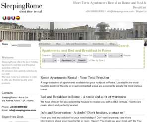 sleepingrome.com: SleepingRome - Rome Apartments Rental - Bed and breakfast in Rome
SleepingRome - Rental in Rome Apartments and Bed and Breakfast