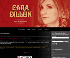 charcoalrecords.com: Cara Dillon Home/News
Cara Dillon's tour dates and concert venues information for 2008