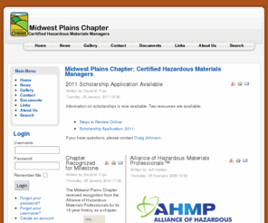 midwestplainschmm.org: Midwest Plains Chapter: Certified Hazardous Materials Managers
Midwest Plains Chapter: Certified Hazardous Materials Managers