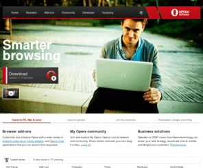 operaalien.info: Opera browser | Faster & safer internet | Free download
Opera offers free and easy to download Web browsers for computers, mobile phones and devices. Share our passion for technology, and download an Opera browser today.