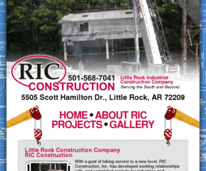 ricconstruction.net: Commercial & Industrial Construction Serving Little Rock Arkansas & the Southern
Region -RIC Construction
Turn-key industrial projects include every facet of manufacturing from basic installation of equipment to process piping, concrete, millwright, rigging and steel erection. Little Rock, Arkansas