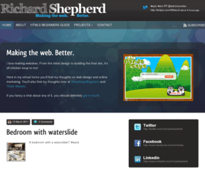 richardshepherd.com: Richard Shepherd | Making the web. Better looking.
