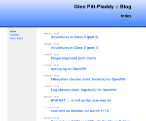 pitt-pladdy.com: Welcome to Your New Home Page!
The initial installation of Debian/GNU Apache.