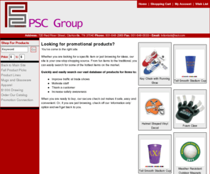 pscgroupclarksville.com: Promotional Specialties
Promotional products, advertising specialties and business gifts. Shop our mall of products that can be imprinted with your company name & logo! Enter to win our drawing!