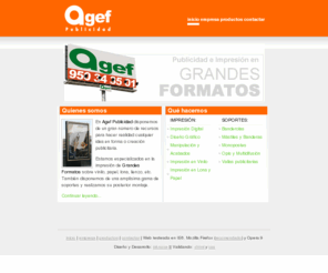 agefpublicidad.com: Agef Publicidad
Publicidad e impresión en grandes formatos