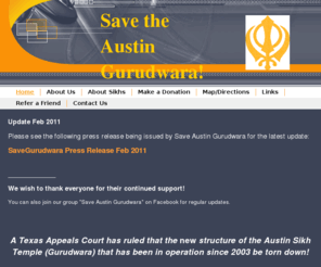 savegurudwara.com: Save the Austin Gurudwara!
Austin gurdwara Gurudwara Court Destruction Demolition Texas Save Gurudwara Gurdwara