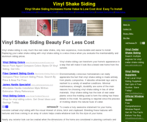 vinylshakesiding.org: Vinyl Shake Siding - vinyl shake siding
Vinyl shake siding is very much like real cedar shake, only less expensive, more durable and easier to install.