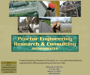 perc.com: Forensic Engineering - Proctor Engineering
Proctor Engineering, Research & Consulting, Inc. is an authorized professional engineering firm offering engineering services since 1984.