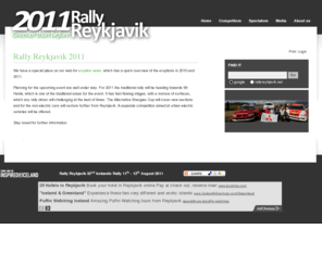 rallyreykjavik.net: Rally Reykjavik
Rally Reykjavik homepage.  Information on the event and more.