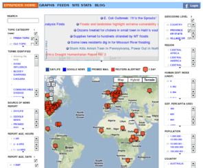 epispider.info: EpiSPIDER AI Mashup 2.0
EpiSPIDER is an open source application in public health that does processing and visualization of free text information.