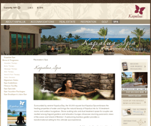 kapaluaspa.com: Kapalua Spa
Kapalua Resort -