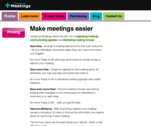 meetingminutessoftware.net: Joined-up Meetings | Make meetings easier
Make meetings easier with Joined-up Meetings.