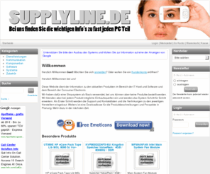 supplyline.de: supplyline.de & supplyline.at IT Info Shop
supplyline.de listet IT Produkte zum Zwecke der Information für Interessenten