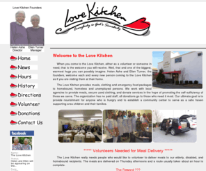 thelovekitchen.net: The Love Kitchen - Everybody Is God's Somebody
The Love Kitchen is a non-profit 501(c)(3) charity feeding the homeless, elderly, disabled, and homebound.