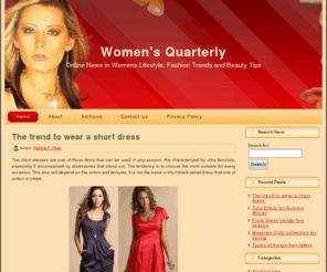 womensquarterly.com: Women's Quarterly - Womens Blog
Online News in Womens Lifestyle, Fashion Trends and Beauty Tips