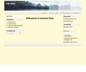 falk-natur.com: Falk Natur
Willkommen in unserem Shop
