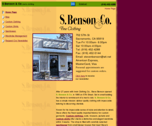 sbensonandco.com: S Benson & Co, men's clothing: CitySearch
men's clothing