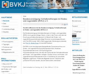 bvkj.info: Bundesvereinigung Verhaltenstherapie im Kindes- und Jugendalter (BVKJ) e.V.
Bundesvereinigung Verhaltenstherapie im Kindes- und Jugendalter (BVKJ) e.V.