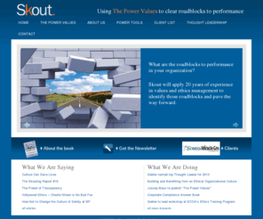 culturerisk.com: Skout Group — Using values to clear the roadblocks to performance
Using values to clear the roadblocks to performance