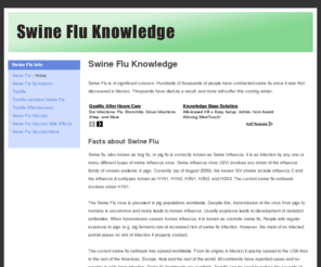 swinefluknowledge.com: Swine Flu Knowledge - Facts about Swine Flu
Everyone wants to know more about swine flu. Find out all the fact you need to know about swine flu.