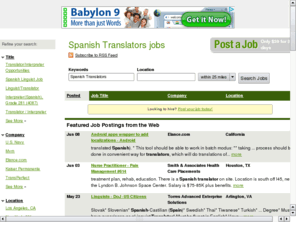 translatingjob.com: Translators Job Board
Find work in Language Translation.  Employers can list new translation jobs too.