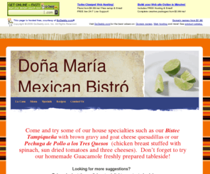 donamariamexbistro.com: Home Page
Home Page