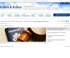 kolkenlaw.com: Immigration Lawyers, US Immigration News and Law Updates | Kolken and Kolken Immigration Lawyers
Results-oriented immigration attorneys specializing in green cards, deportation defense, waivers, and working visas in the United States. Updated daily by a US immigration lawyer.