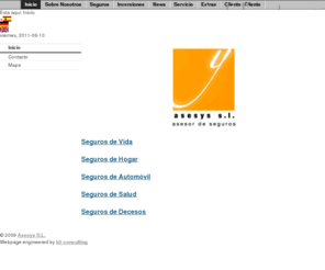 asesys-spain.com: Inicio: Asesys S.L. - Asesor de Seguros
meine Beschreibung