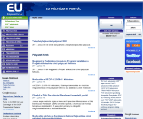 eupalyazatiportal.hu: EU PÁLYÁZATI PORTÁL - Új Széchenyi Terv - Uniós pályázatok
Pályázatok, állások, projekt kommunikáció, Új Széchenyi Terv 2011.